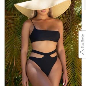 ALL BLACK TWO PIECE BIKINI